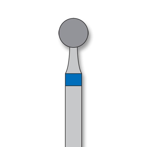 iSmile FG #801.035 M Round Diamond Bur, Medium Grit, 3.5 mm Head, 5/Pk