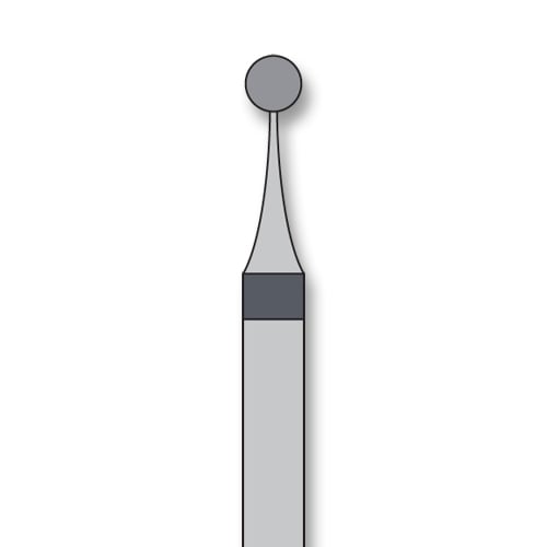 iSmile FG #801L.018 Super Coarse Round Diamond Bur, Surgical Length, 1.8 mm Head, 5/Pk