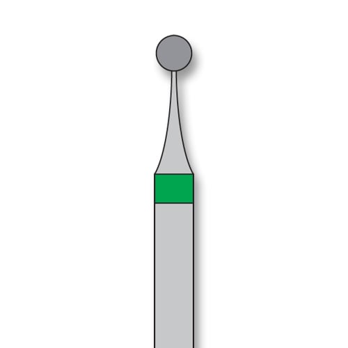 iSmile FG #801L.018 C Round Diamond Bur, Coarse Grit, Surgical Length, 1.8 mm Head, 5/Pk
