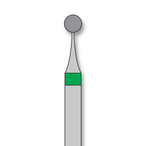 iSmile FG #801L.021 C Round Diamond Bur, Coarse Grit, Surgical Length, 2.1 mm Head, 5/Pk