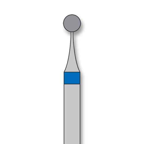 iSmile FG #801L.021 M Round Diamond Bur, Surgical Length, Medium Grit, 2.1 mm Head, 5/Pk