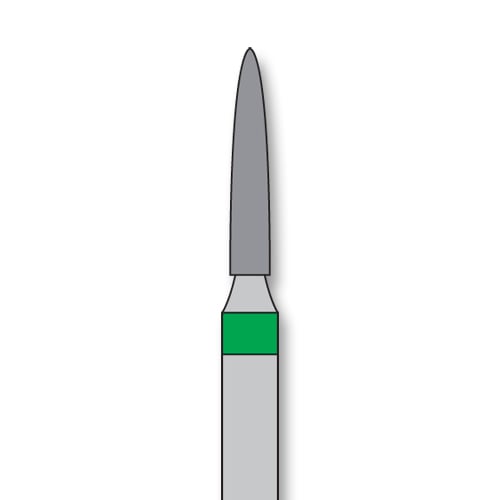 iSmile FG #862.014 C Flame Diamond Bur, Coarse Grit, 1.4 mm Head, 5/Pk