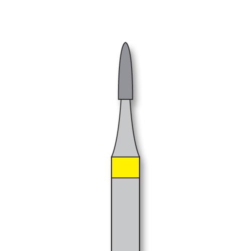 iSmile FG #860.010 XF Flame Diamond Bur, Extra Fine Grit, 5/Pk
