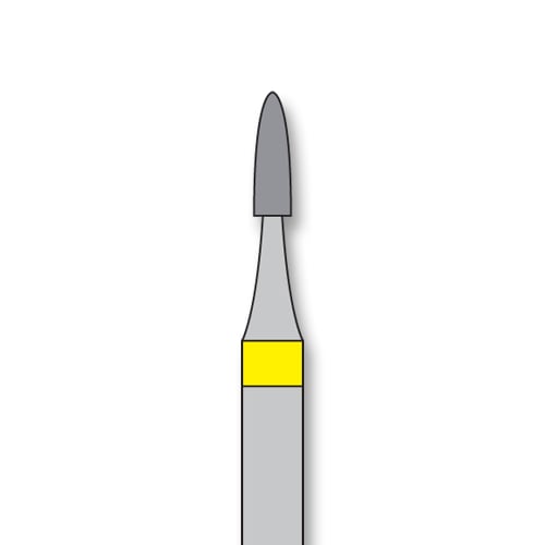iSmile FG #860.012 XF Flame Diamond Bur, Extra Fine Grit, 5/Pk
