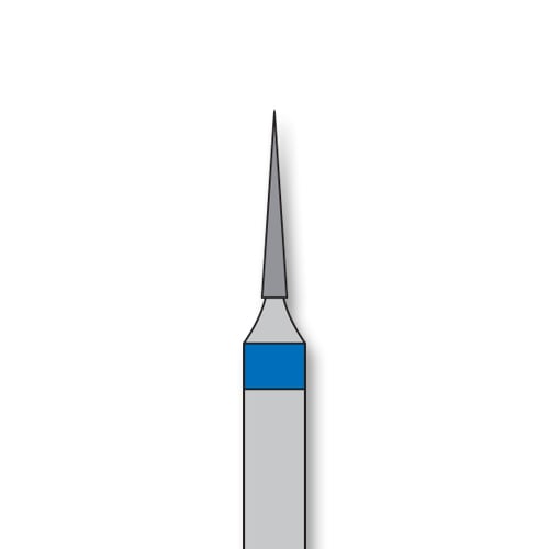 iSmile FG #852.008 M Needle Diamond Bur, Medium Grit, 0.8 mm Head, 5/Pk
