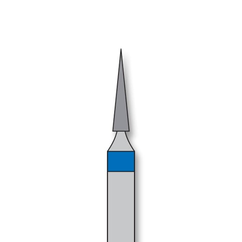 iSmile FG #852.012 M Needle Diamond Bur, Medium Grit, 1.2 mm Head, 5/Pk