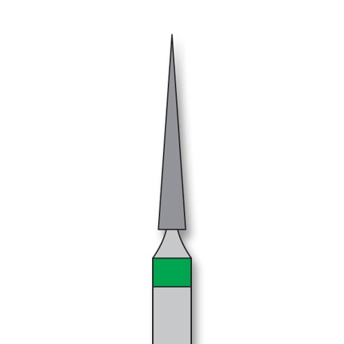 iSmile FG #859.014 C Needle Diamond Bur, Coarse Grit, 1.4 mm Head, 10.0 mm Length, 5/Pk