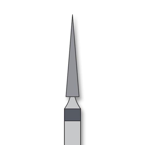 iSmile FG #859.016 SC Needle Diamond Bur, Super Coarse, 1.6 mm Head, 10.0 mm Head Length, 5/Pk
