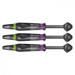 Telio CS Onlay Syringe Transparent, Light-Cured Temporary Restorative Material, 3 x 2.5 g Syringes, EXPORT PACKAGE