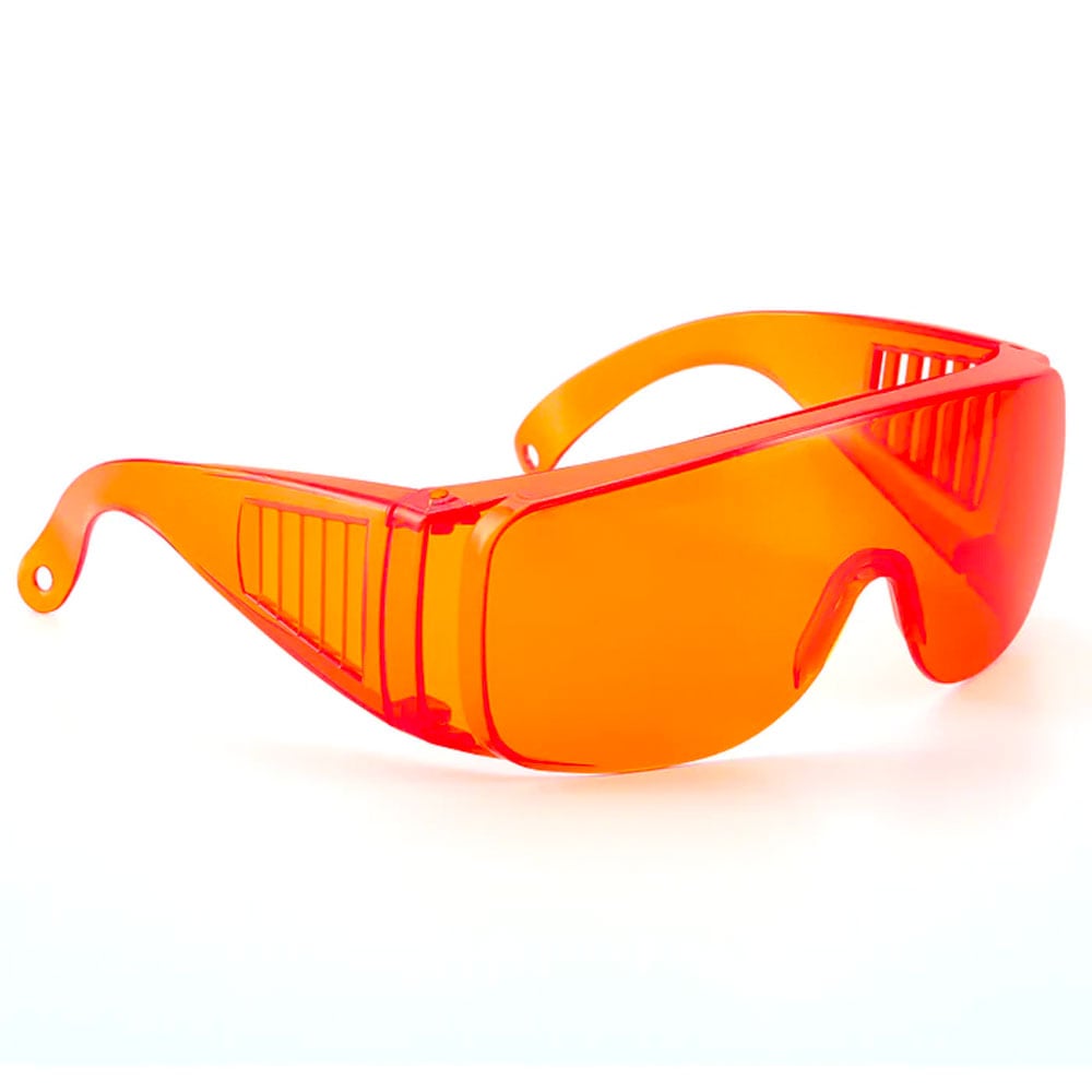 JMU Dental Safety Glasses, Orange, Anti-Fog, 1/Box
