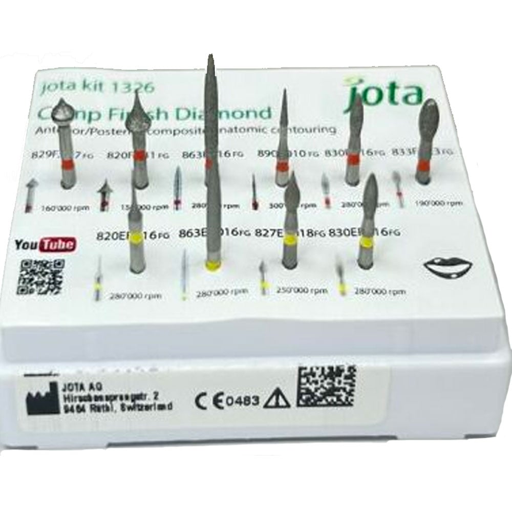 Jota Dentistry Diamond Composite Finishing Kit, 10-Piece Set