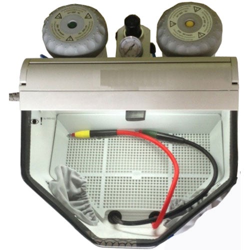 JSP Precision Dual Pen Air Abrasion Blaster with 2 Carbide Tipped Pens and 2 Tanks