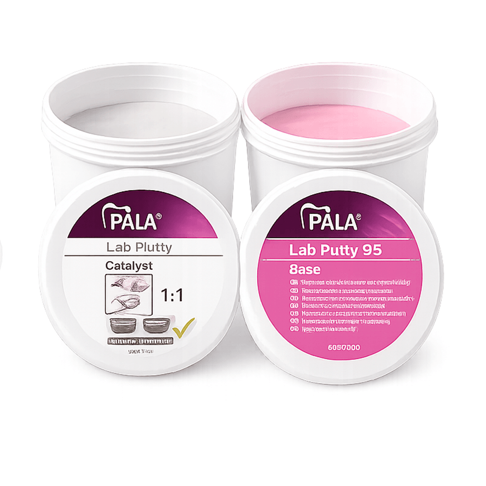 Kulzer Pala Lab Putty 65 Addition-Curing Silicone, Pink, 9 kg (2 x 4.5 kg), 1/Pk