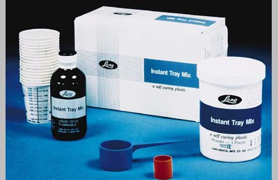 Lang Dental Instant Tray Mix, White Powder Only, Self-Curing Custom Tray Acrylic, 600 g