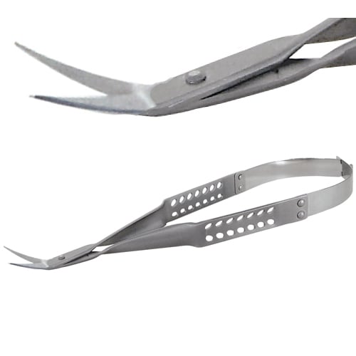 Laschal Periodontal Micro Scissors, 15.5 cm, 2.0 cm Curved Blades at 30 Degree Angle