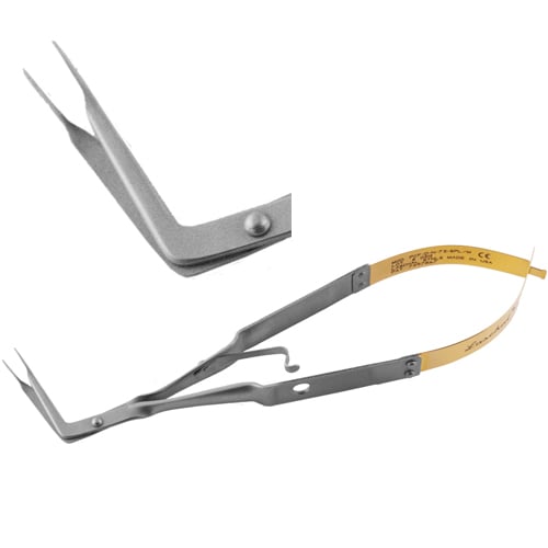 Laschal 75 Degree Angle E/W Micro Diamond Dusted Steiglitz Style Forcep with Thumb Lock