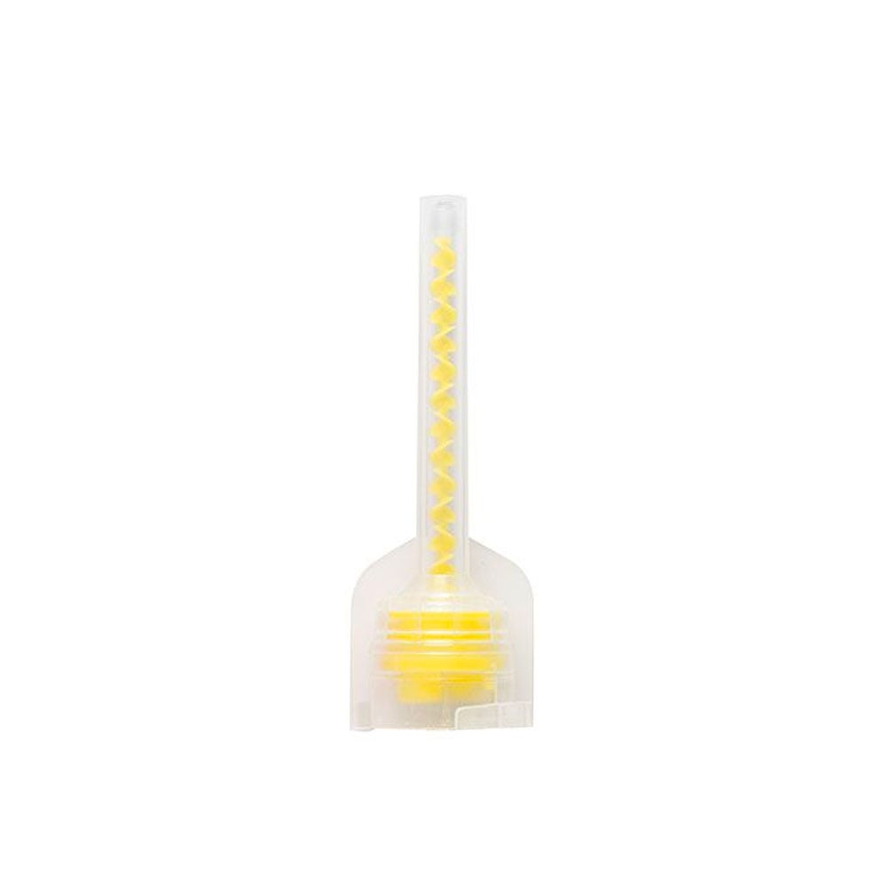 Maxill Krystal Klear Mixing Tips, 1:1, 45mm, Yellow, 48/Bag