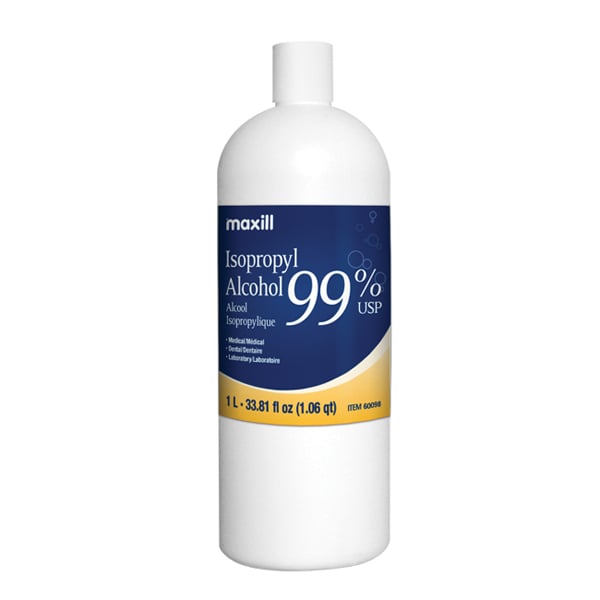 Maxill Isopropyl Alcohol 99%, 1.06 qt (1 L) Bottle, 1/Pk