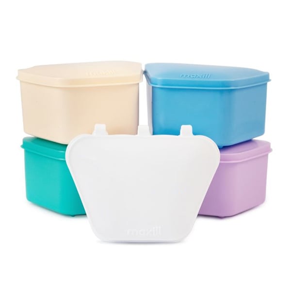 Maxill Classic Denture Baths, Assorted Colors, 50/Box