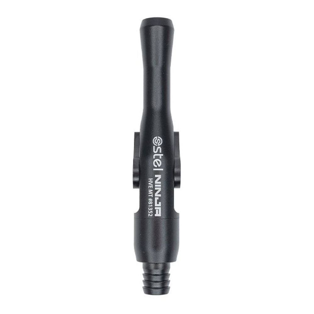 Maxill stel NINJA HVE Metal Tip High Volume Evacuator Valve, Black, 1/Pk