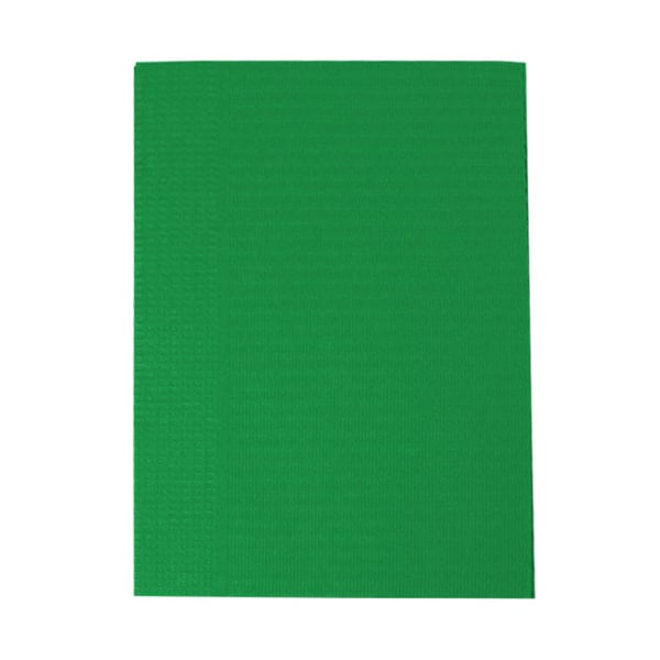 Maxill Vivid Bibs Reinforced Patient Bibs, 13" x 18", 2 Ply (1-Ply Paper/1-Ply Poly), Jade, 500/Box