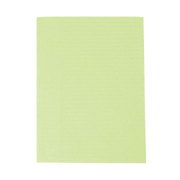 Maxill Vivid Bibs Reinforced Patient Bibs, 13" x 18", 2-Ply (1-Ply Paper/1-Ply Poly), Lemon Lime, 500/Box