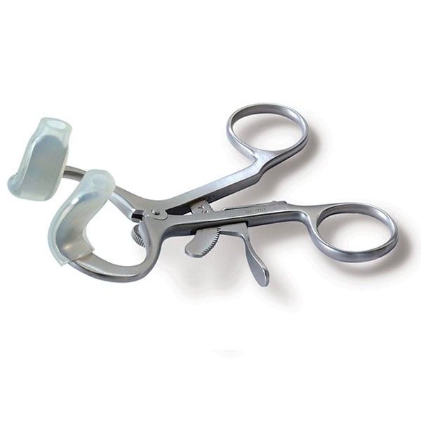 Medesy Child Mouth Gags, Stainless Steel, Sterilizable, with Silicone Bite Cushions