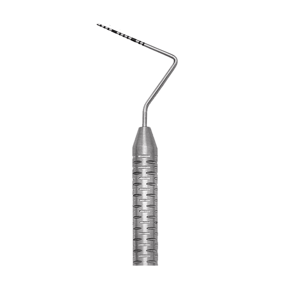 Medesy 548/3 UNC CP-12 Stainless Steel Single-End Periodontal Probe, 1/Pk