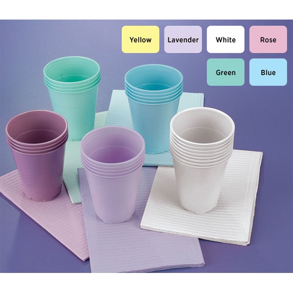 Medicom Gray 5 oz. Plastic Cups, Case of 1000
