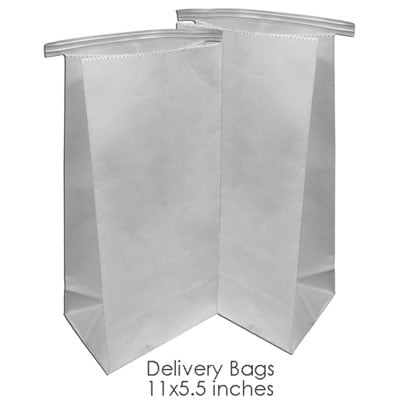 BesQual Denture Delivery Bags, 11" x 5.5", Tin Tie Closure, 500/Pk