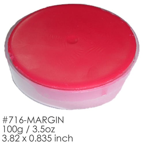 BesQual Margin Wax, Red, 3.82" x 0.835", 100g
