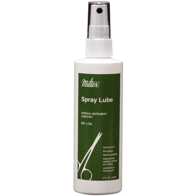 Miltex Spray Lube - Surgical Instrument Lubricant, 8 oz Spray Bottle, 12/Box
