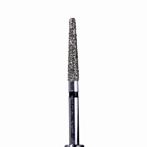 ODS Precision Diamond FG #850.018 Super Coarse Grit, Round End Taper Diamond Bur, 10/Pk