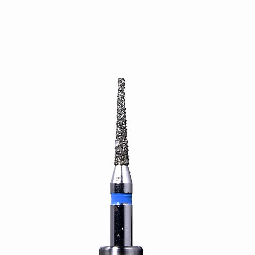 Defend FG #852.010 Medium Grit Round End Taper Diamond Burs, 10/Pk