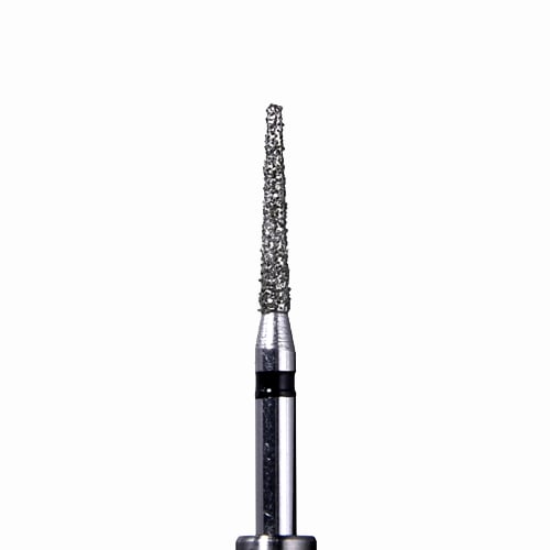 ODS Precision Diamond FG #856.012 Super Coarse Grit, Round End Taper Diamond Bur, 10/Pk