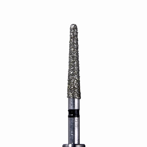ODS Precision Diamond FG #856.018 Super Coarse Grit, Round End Taper Diamond Bur, 10/Pk