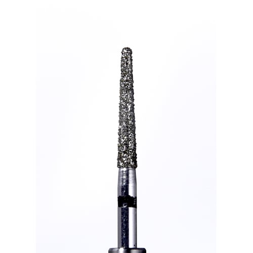ODS Precision Diamond FG #856L016 Super Coarse Grit, Round End Taper Diamond Bur, 10/Pk