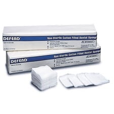 Defend 4" x 4" 4-Ply Non-Sterile Non-Woven Gauze Sponges, Rayon/Polyester, 32g, 2000/Case, 01KWVT5YRAABQ0RE6ESRAG48PZ