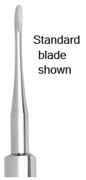 Nordent #81 Modified Apexo Straight Serrated-Tip Elevator, 3.0mm Blade Width, Stainless Steel