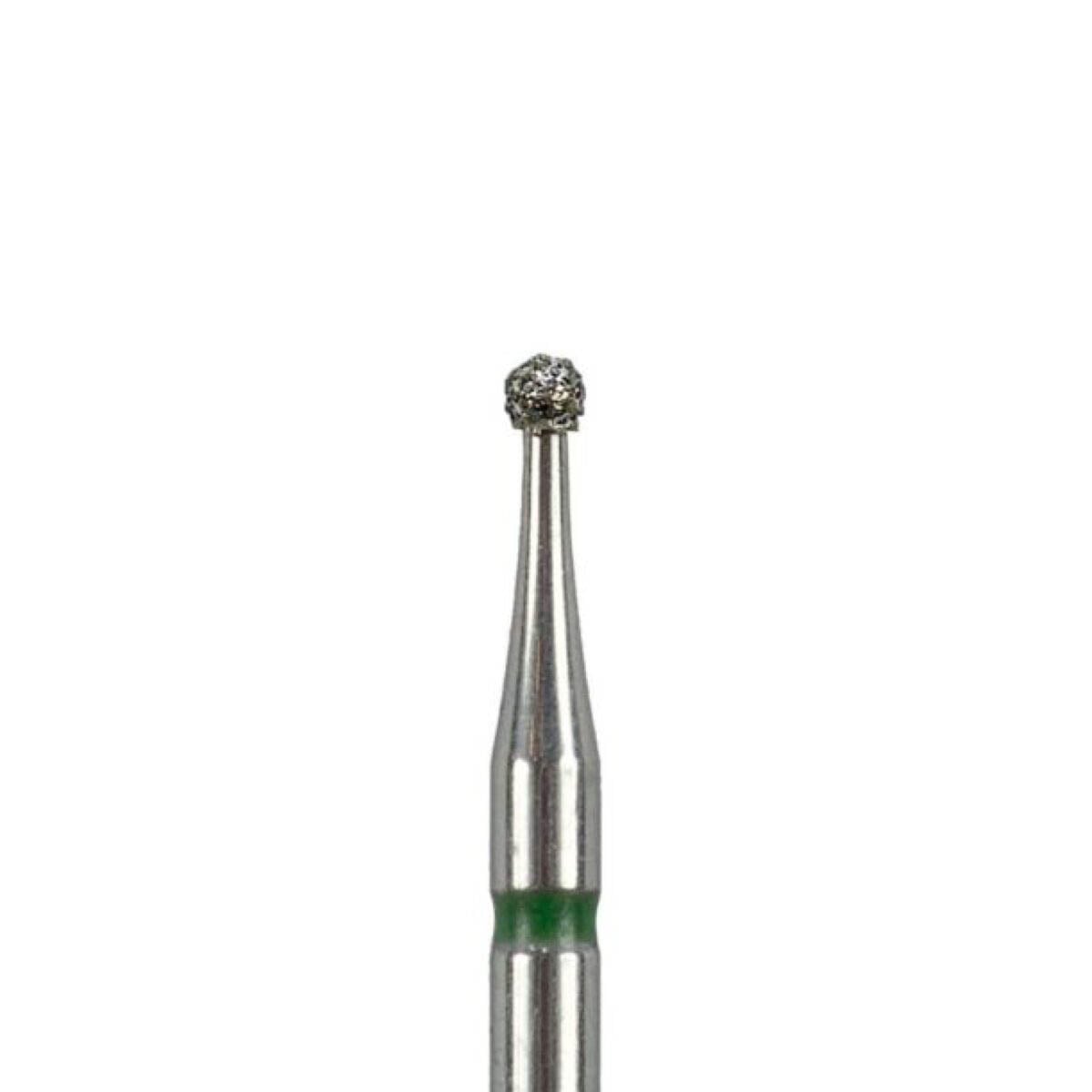 ODS Precision FG #802.012 Coarse Grit Round with Collar Diamond Burs, 1.2mm Head Diameter, 10/Pk