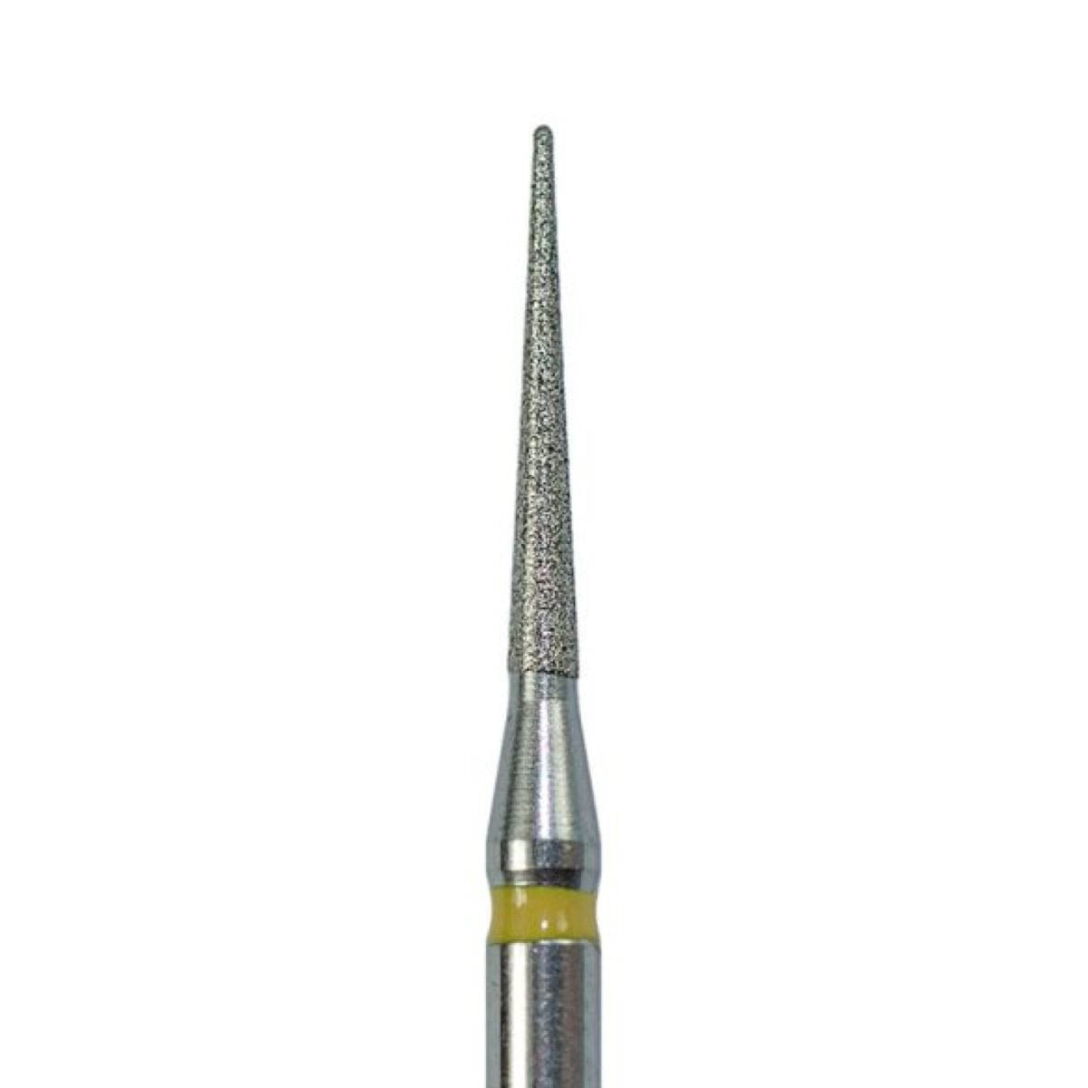 ODS Precision FG #858.012 Super Fine Grit Needle Shaped Diamond Burs, 1.2mm Head Diameter, 10/Pk