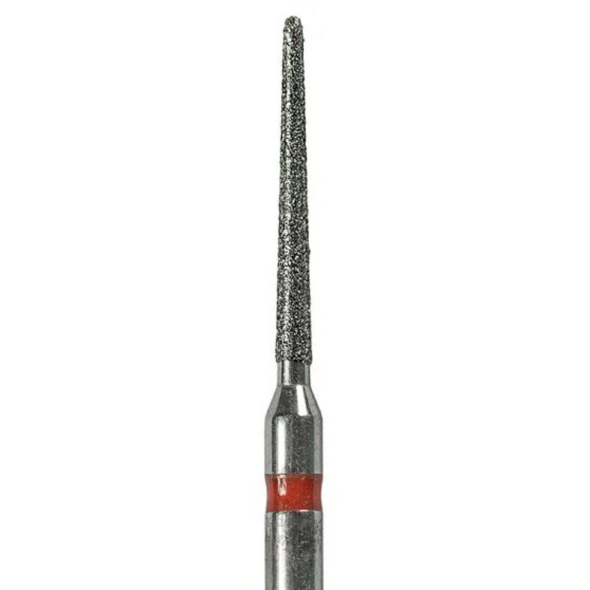 ODS Precision FG #850.012 Fine Grit Round End Taper Diamond Burs, 1.2mm Head Diameter, 10/Pk