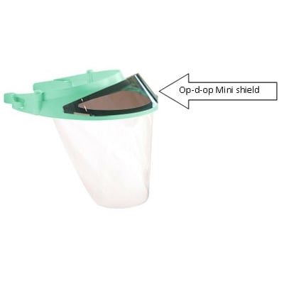 Op-d-Op II Replacement Mini Shields, Shaded, Fit All Visors, Package of 3