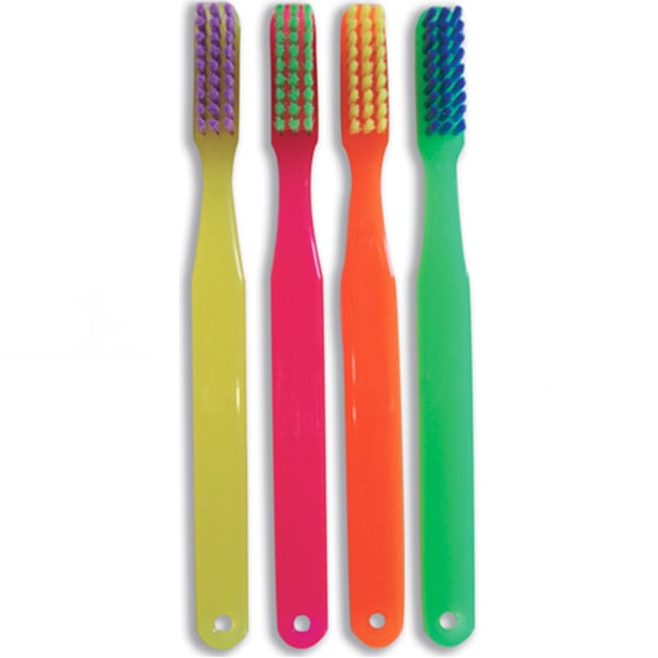 Oraline Child Toothbrush, 27 Tufts, Extra Soft Bristles, Assorted Multi-Colored Handles, 144/Bx