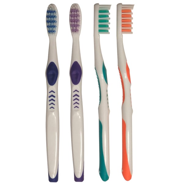 Oraline Premium Plus-A Adult Toothbrush, 43 Tuft, Assorted Colors, 144/Case