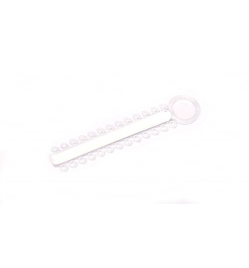 OrthoExtent Orthodontic Ligature Ties, Clear, 26 Ties per Stick, 1040 Ties per Bag