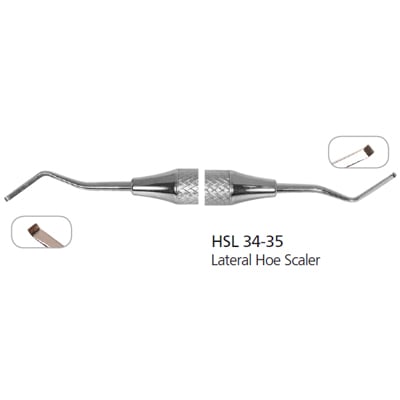 Osung HSL34-35 Hoe Dental Scaler, Lightweight Hollow Stainless Steel Handle
