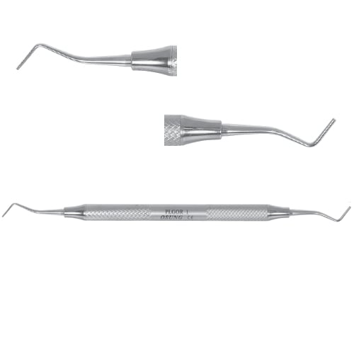 Osung OR1 Oregon Amalgam Plugger, Lightweight Stainless Steel Handle, Serrated, 0.9mm & 1.2mm Ends