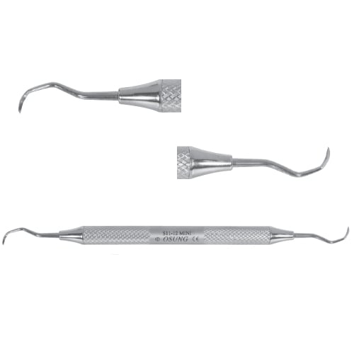 Osung MS 11-12 Mini Sickle Scaler, Lightweight Hollow Stainless Steel Handle