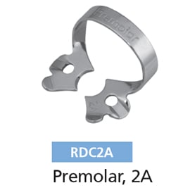 Osung #2A Pre-molar Winged Stainless Steel Rubber Dam Clamp, Single Clamp